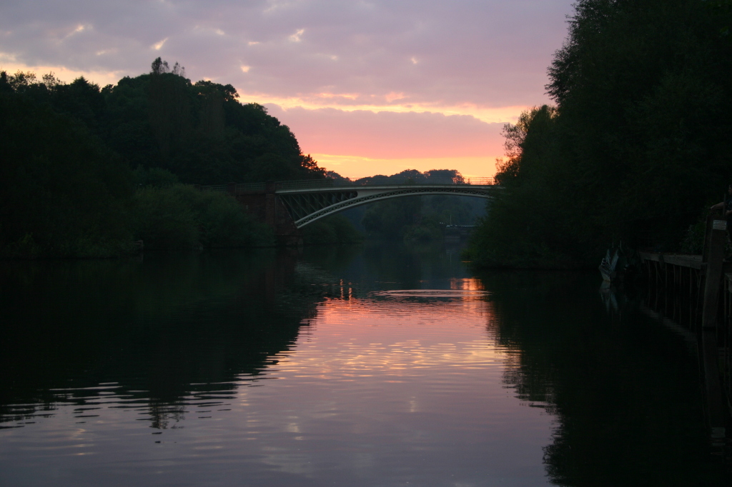 Holt Fleet Bridge at Sunset