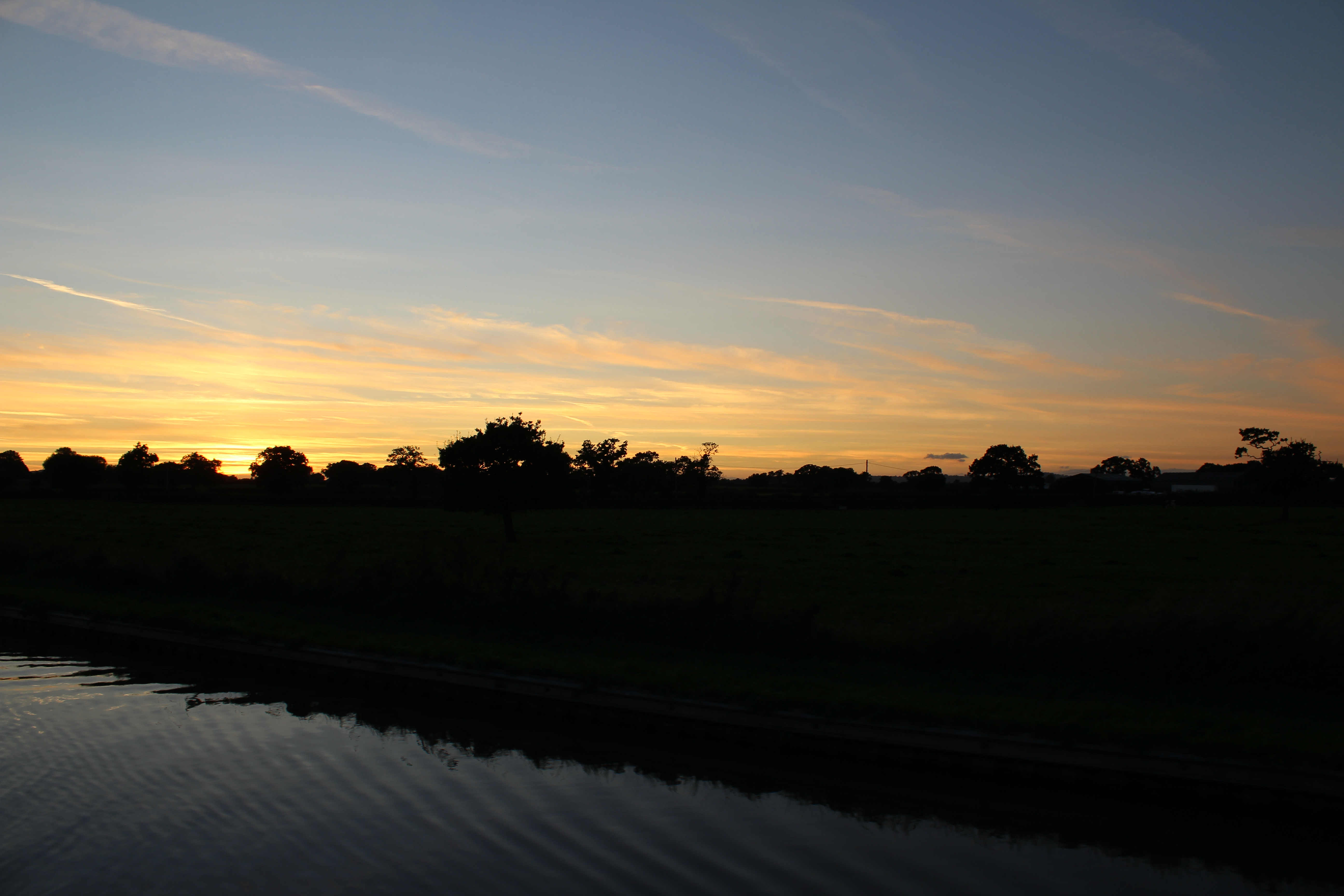 Sunset on the Middlewich Branch