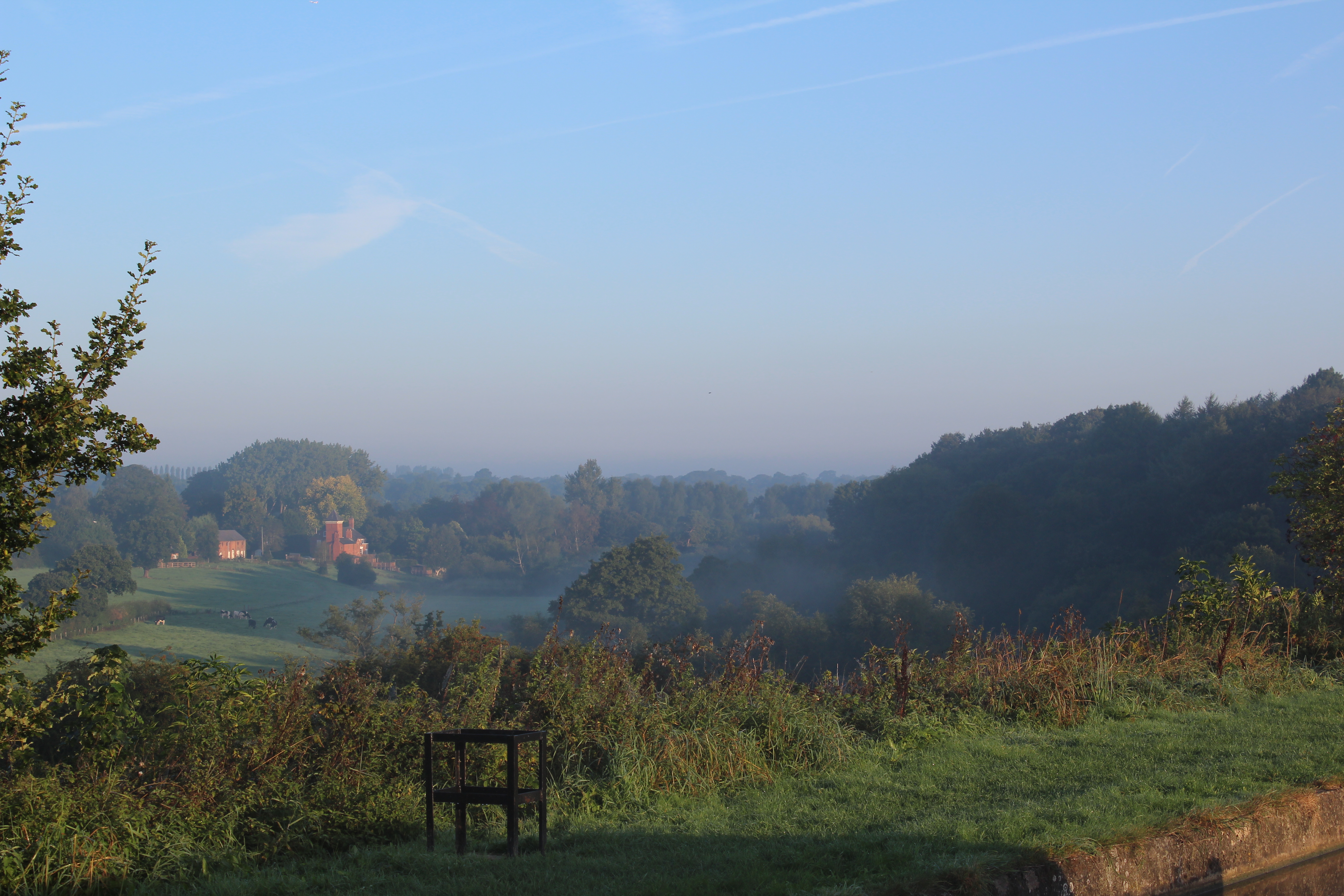 View across the Weaver valley