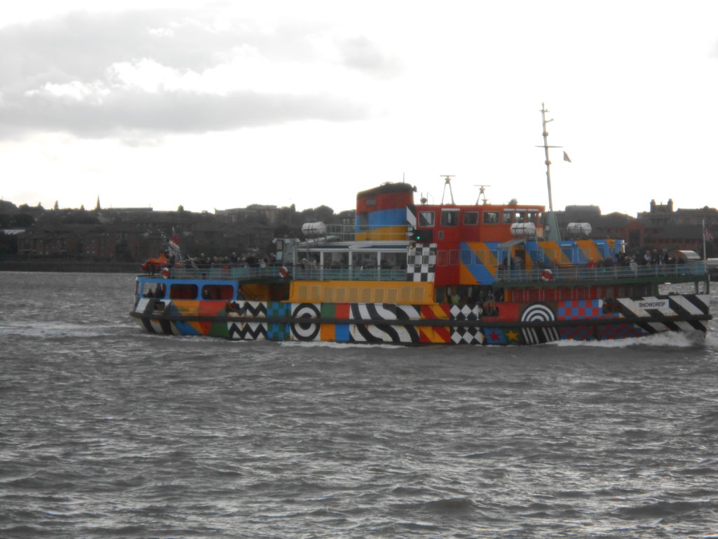 Liverpool Ferry - In "Dazzle"