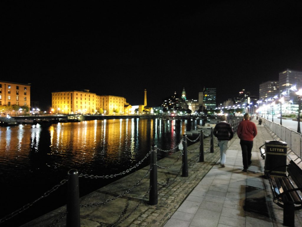 Salthouse Dock at night
